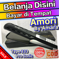 Bisa COD Catok Amori Lurus Plat Lebar 333 Professional by Amara Pro Ionic Hair Straigthener Pelurus 