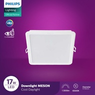 PUTIH Philips Meson Square LED Downlight 17watt/white 6500K Meson Box 17watt D150 SQ recessed