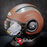 ZEUS HELMET ZS218 - ZS-218 SOLID | MATT BROWN | ZS 218 SINGLE VISOR