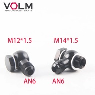 Bolt Hydraulic Clutch Screw M12 M14 x 1.5 M16 with Aluminum Banjo fitting Outlet Banjo male an6 Fitt
