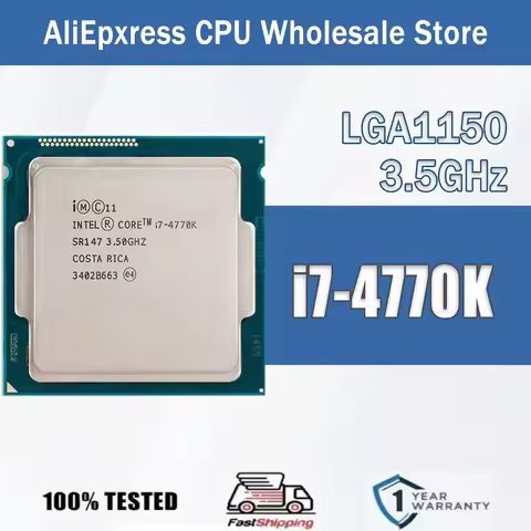 Intel Core i7-4770K SR147 3.5GHz Quad-Core Computer CPU Processor Server i7 4770K Package LGA 1150