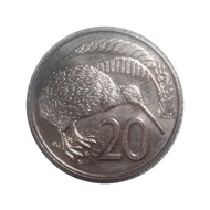 Koin New Zealand 20 Cent 1988