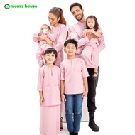 Baju Raya By Laboo Set Family Sedondon 15 Warna - Dusty Pink/Pink Belacan