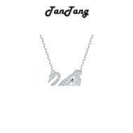 [TanTang Silver Shop] Fashionable All-Match Necklace Silver Goose Diamond Diamond Necklace