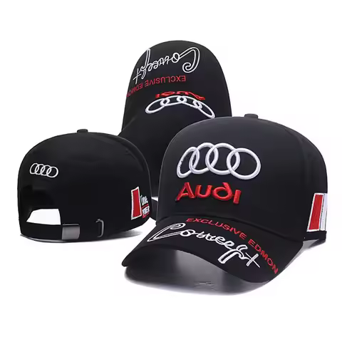 Stickers Baseball Cap Outdoor Summer Sunscreen Sports Hat Embroidered For Audi A1 A2 A3 A4 A5 A6 A7 