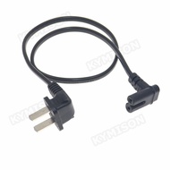 IEC 320 C7 To US 2Pin Plug Power Cord For Samsung TCL TV, C7 Right Angled 90 degree Socket To 2Pin Extension Cable, 0.5m/1m/2m
