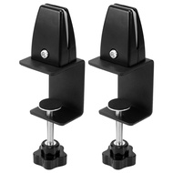 GO Auto-2 Pcs Office Desk Divider Clamp Privacy Screen Clip Holder Bracket Screen Baffle Clamp Partition for Table Clamp