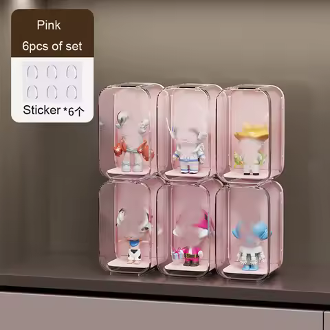 Transparent Storage Box Blind Box Showcase For Fingures Organizes Acrylic Box Helmet Book Showcase D