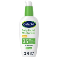 Cetaphil Face Moisturizer, Daily Oil Free Facial Moisturizer with SPF 35, For Dry or Oily Combinatio