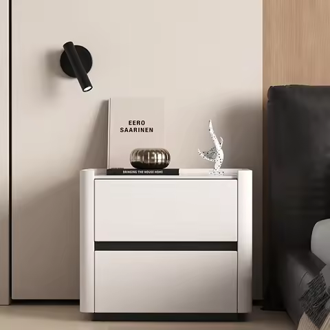 Nordic Drawer Night Table Minimalist Aesthetic Luxury Night Table Elegant Bedroom Mesitas De Noches