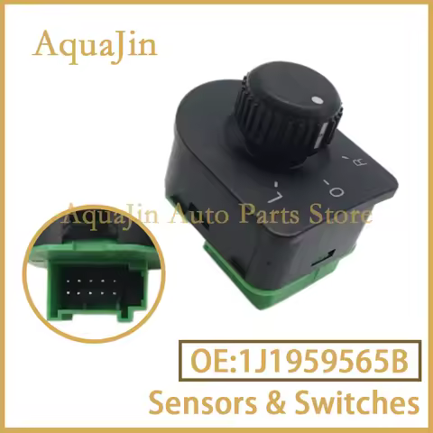 Mirror Control Adjustment Switch 1J1959565B For VW Passat B5 Golf Bora Jetta MK4 Polo 9N Beetle Skod