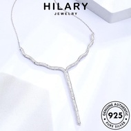 HILARY JEWELRY 純銀項鏈 For Perempuan Original Necklace Chain Leher 925 Sterling Silver Women Korean Perak Pendant Accessories Rantai N922