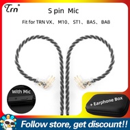 TRN Earphone Cable With QDC/S/C Pin Replacement Headphone Upgraded Wire 3.5mm Earbuds Line For KZ ZS