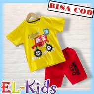 D&C Boys' Clothes/Suits 1-10 Years Offroad Yellow Truck