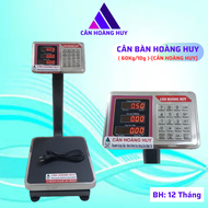 Cân điện tử cân bàn HOÀNG HUY 60kg/10gmàn hình LED CÂN HOÀNG HUY