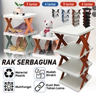 Plastic Shoe Rack Cross Model Shoe Rack X 4 Tiers 5 Tiers 6 Tiers