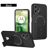 For Motorola G24 Case Moto G04s Phone Case Moto G04 Cover Moto E14 G24 G04 Cover Carbon fiber Stent 