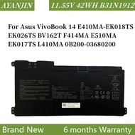 B31N1912 C31N1912 Laptop Battery For Asus VivoBook 14 E410MA-EK018TS EK026TS BV162T F414MA E510MA EK
