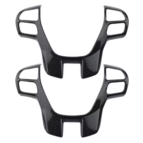 2X Carbon Fiber Steering Wheel Cover Trim Frame Sticker Car Accessories for Ford Ranger Everest Ende