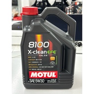 (5 Litre) Motul 8100 X-CLEAN EFE (5W30) Fully Synthetic Engine Oil