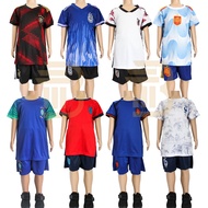 (HARGA BORONG) World Cup Baju Jersey Set Budak Bola Sepak / Kids Jersey T-Shirt Set World Club  BMG