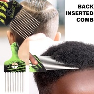 KING Metal Hair Comb Picks Hairdressing Tool Afro Pick Combs Hairstyling Afro Pick Hair Styling Comb