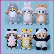 YT4 16cm Mofusand Cat Plush Dolls Gift For Girls Bag Pendant Cosplay Panda Tiger Cow Bunny Stuffed T
