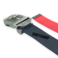 DB222 }} MEN'S SKULL CANVAS BELT 4 CM THICK Belt Buckle