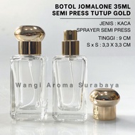 Botol Parfum Jo Malone 35ML Pendek Gold Semi Press - Botol Parfum
