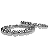 ◎◄✙Adult Stainless Steel Chastity Device Beads Penis Ring Delay Lasting Scrotum Ring Metal Cock Ring Adult Sex Toys Sex