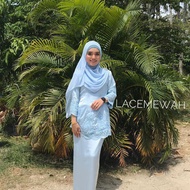 ☃☜◆🔥READYSTOK 🔥LACE MEWAH BORDER LACE Siap Sequin &amp; Manik TINGGI MURAH Pengantin Baju Kurung Moden Pahang