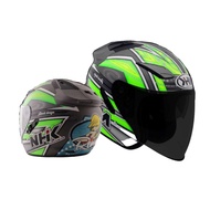 Psb Approved Nhk Helmet Gt Avenger Remy Gardner (Green Grey Glossy)