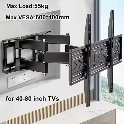 BEISHI TV Wall Mount Bracket for 40-80 Inch LED, LCD, OLED Flat Curved TVs TV Mount with Dual Swivel