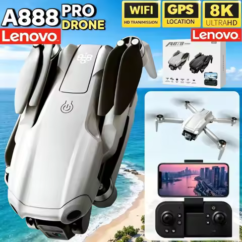 Lenovo A888 Pro Drone Professional 8K 5G WIFI Dual Camera Remote Control with screen Brushless Motor