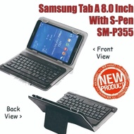 Casing Cover Tablet / Samsung Tab A 8.0 8 A8 With S-Pen SM-P355