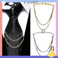 LA Tie Clip Banquet Tie Accessories Shirt Chain Buckle Necktie Accessories Business U-shaped Tie Cha