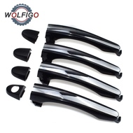 WOLFIGO 4Pc Front Rear Left Right Outside Door Handle Set For Hyundai Azera 2006-2011 826513L000 826