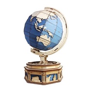 RoboTime 地球儀-3D木質益智模型ST002(公司貨)藍色