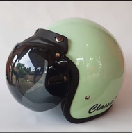 HELM BOGO CLASSIC SNI / HIJAU PASTEL UNTUK DEWASA PRIA DAN WANITA