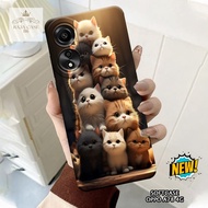 HP Oppo A78 4G Case - Oppo A78 4G casing - Cats case Motif - Cellphone protector - Oppo - Oppo A78 4