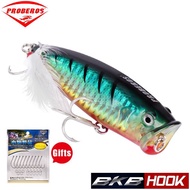 Fake Bait Popper 7.5CM 19G Water-Based Plus A Hook Set (DW357+Gift1)