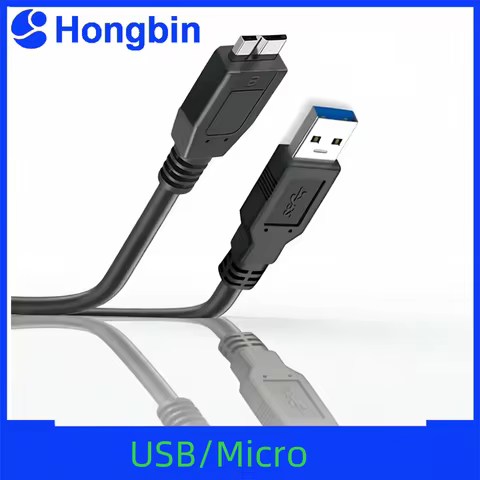 USB Hard Drive Cable USB 3.0 Micro B Cable for External HDD USB 3.0 Data Cord for WD Hitachi Lacie S