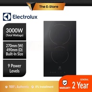 Electrolux Domino 30cm UltimateTaste 300 Built-in Radiant Hob with 2 Cooking Zones | EHC325BA (Ceram