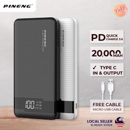 Original Pineng PN-861 PD Type C Output 20000mAh New Model PN861 PN-962 PN962 Quick Charge 3.0 Power