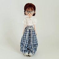 Azone Casual Checked Pants Azone Six Points/ob22/ob24/blythe Small Cloth Premium Loose