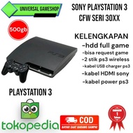 SONY PLAYSTATION 3 / PS3 Slim CW SERI 30XX HDD 500GB | Void SONY Cfw | Free 1 Tahun Garansi SERI 30x