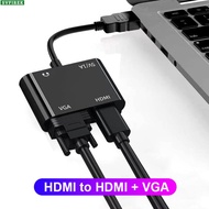 HDMI sang HDMI + VGA Bộ chuyển đổi có âm thanh HDMI sang VGA Bộ chuyển đổi HD bộ chia cổng VGA hiển