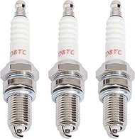 Pack of 3 Spark Plug D8TC D8EA DR8EA for CG 125 125cc-150cc 200cc 250cc GY6 CG125 CF250 CH250 Motorc