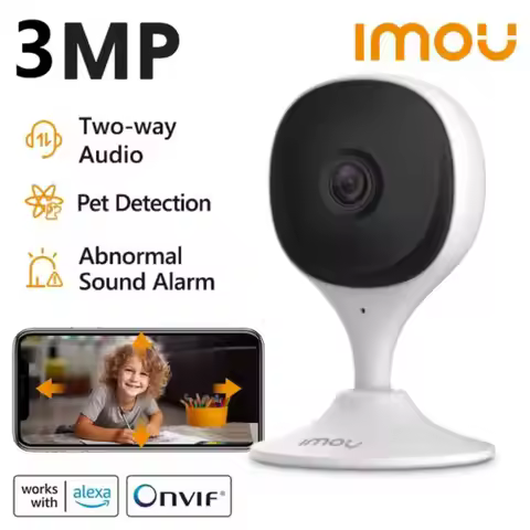 IMOU Cue 2E 3MP Wifi Security Camera Monitor Night Vision Human Detection IP Camera Indoor Security 