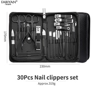Nail Clippers Set Stainless Steel Nail Cutter Fingernail Clippers Trimmer Eyebrow Scissor Tweezers E